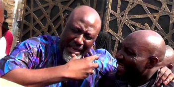 VIDEO: Dino Melaye buries nephew killed during Kogi election