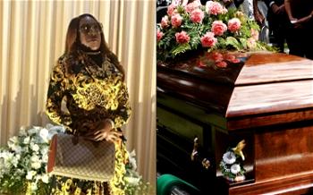 Alleged picture of dead woman standing at own funeral takes over social media