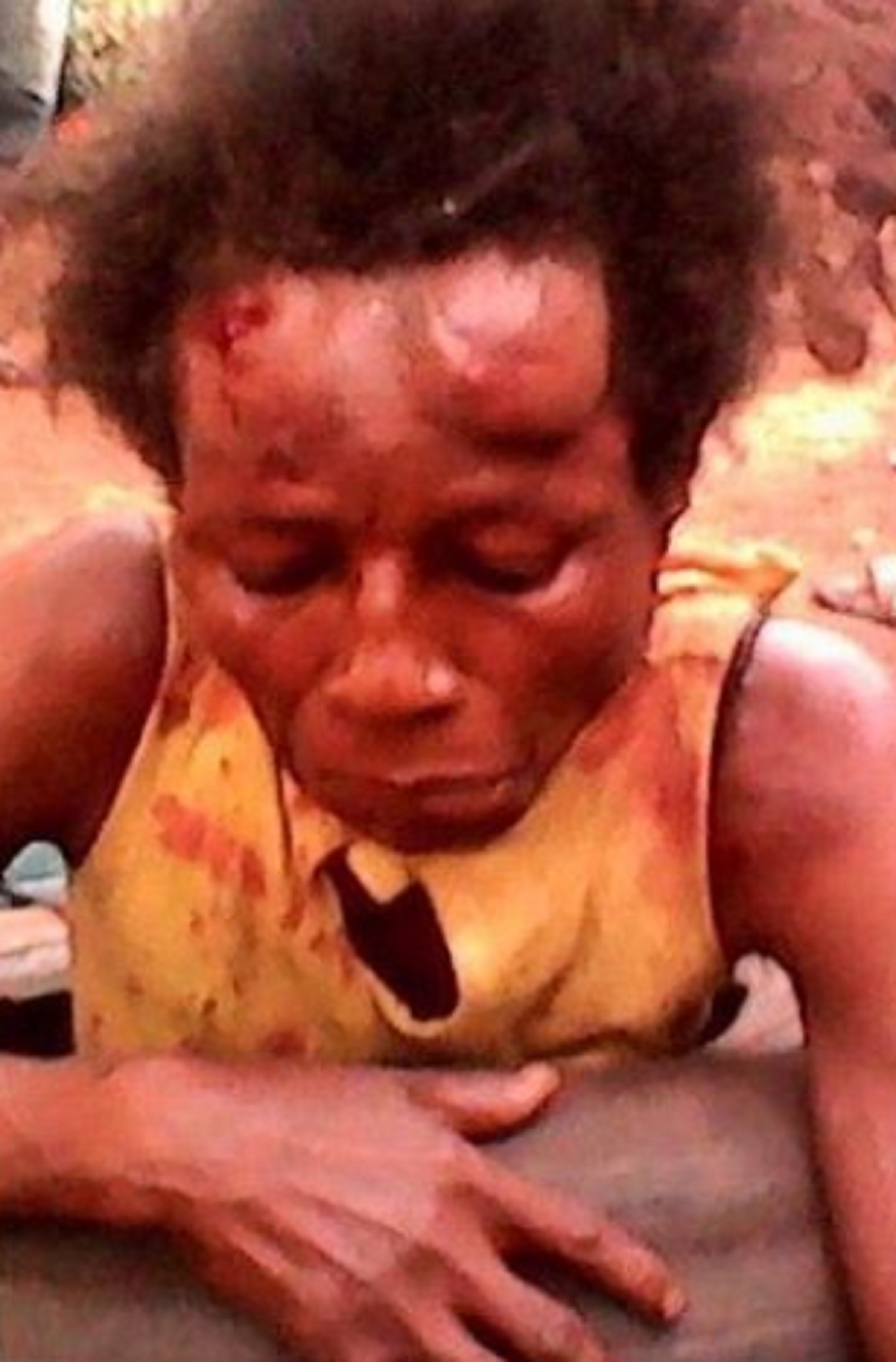 Graphic: Woman slaughters neighbour’s four-year-old son in Imo