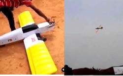 VIDEO: FUTO final year mechanical engineering student, test runs aeroplane he made for final year project