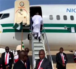 President Buhari departs Daura