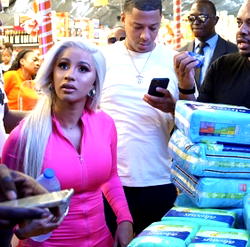 Cardi B visits orphanage home in Lagos (photos)