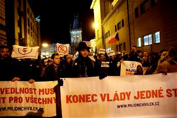 Czechs protest against PM Babis after damning EU report