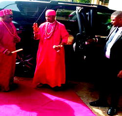 When the Obi of Issele-Uku Kingdom visited Abuja