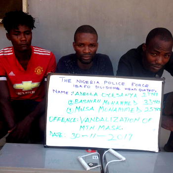 We have been in business of telecom mast vandalism ― Suspects