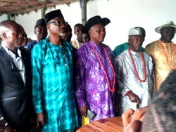 Evwreni opts for peace, swears-in Bright Adjogbe as President General