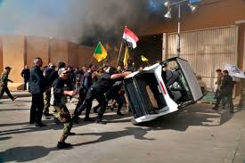Protesters attack US embassy in Baghdad