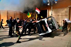 Protesters attack US embassy in Baghdad