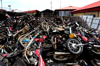 Okada riders on rampage at Oshodi, attack taskforce officials