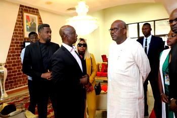 Ned Nwoko meets President Kabore ahead of UNESCO Round Table Talk (photos)