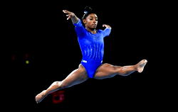 Biles is most decorated gymnast in history with 34 medals