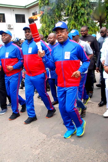 Imo SportsFestival: Governor Ihedioha lights up unity torch