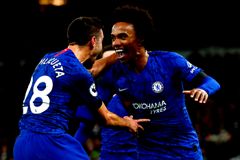 Tottenham 0-2 Chelsea: Willian double sees Lampard past mentor Mourinho