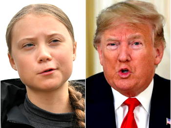 Trump tells Greta Thunberg to ‘chill’ and see movies