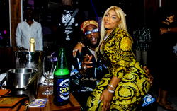 Burna Boy, Stefflon Don share passionate kiss on the street