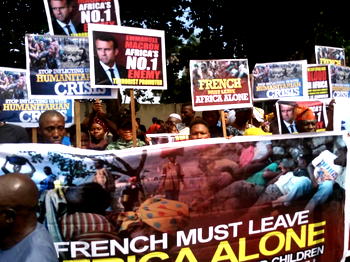Angry protesters storm French embassy in Lagos
