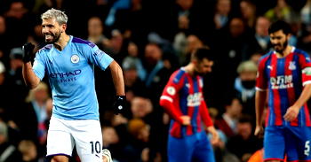 Aguero double in vain as Man City slip to 2-2 draw against Palace