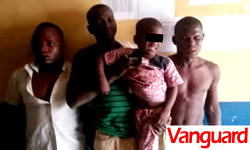 Police arrest 3 men for allegedly abducting 4-year-old child in Ogun