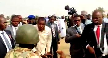 Video: Borno Governor blasts soldiers collecting N1,000 at checkpoint