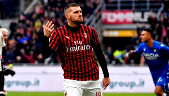 Rebic last gasp strike snatches 3-2 victory for Milan over Udinese