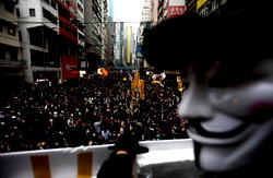 Tear gas fired at Hong Kong New Year’s protesters