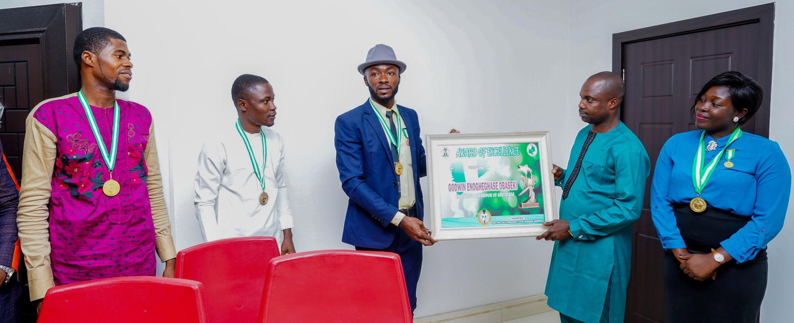 Edo NYSC awardees pledge support for Obaseki