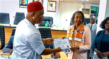 Uzodinma receives certificate of return