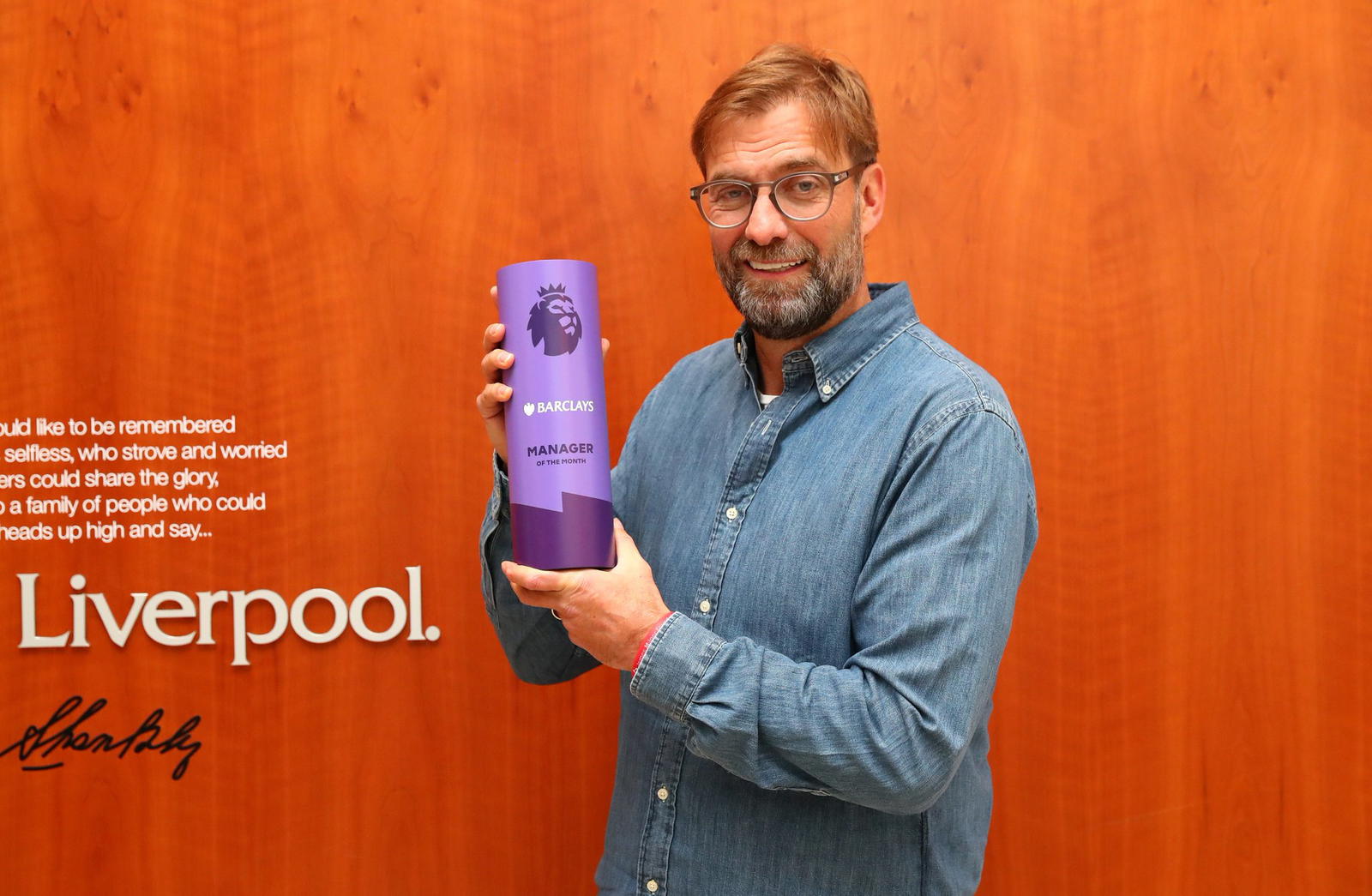 Jurgen Klopp, Manager of the Month