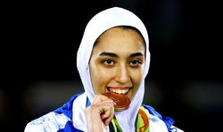 Iran’s only female Olympic medalist quits country