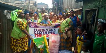 Photos: Foundation embarks on feeding and clothing of the poor in Lagos