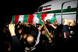 Mourners pack Iran city as top general’s remains return