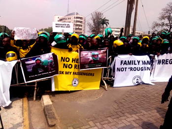 Lagos: Fireworks, as red card for Okada takes effect!