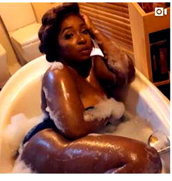 Anita Joseph begins 2020 with luscious bathtub video