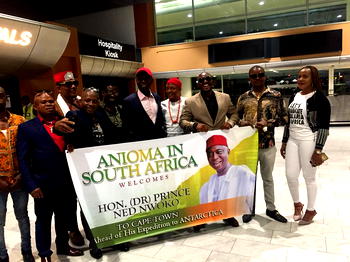 Antartica Expedition: Anioma in South Africa welcomes Ned Nwoko (photos)