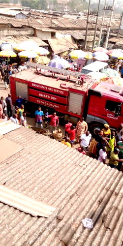 UPDATED: Generators set Enugu main market on fire