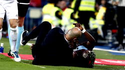 OUCH: Painful moment Zidane gets booted in the mouth