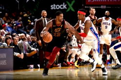 Cavaliers sink 76ers as Embiid hurts shoulder