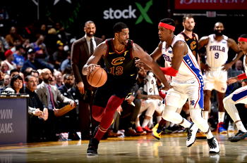 Cavaliers sink 76ers as Embiid hurts shoulder
