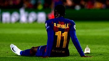 Barcelona’s Dembele out with badly torn hamstring