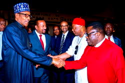 Photos: Buhari, Uzodinma, Ayade in Ethiopia