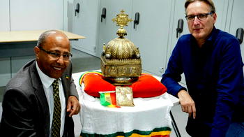 Rare Ethiopian crown, hidden for 21 years in the Netherlands, returns home