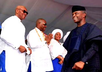 Vice President, OBJ, Goodluck, Lawan, others honour Gov Emmanuel’s late father