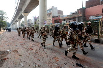 Nine killed, many injured in India capital as Trump visits
