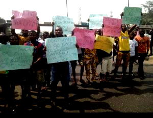 Tricycle operators protest ban in Lagos
