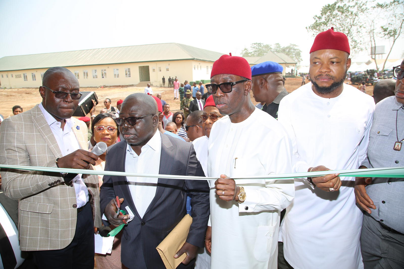 Delta NYSC Camp: Okowa inaugurates 700 capacity hostel, other projects