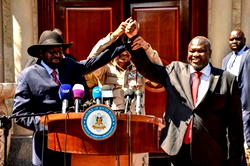 South Sudan rebel leader Machar sworn in as vice president
