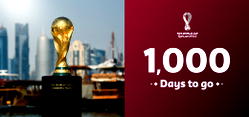Qatar on track to host 2022 World Cup with 1,000 days to go
