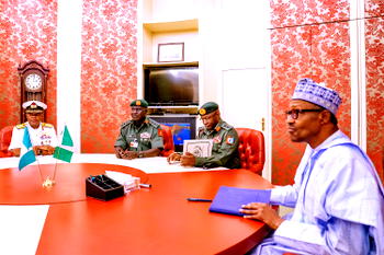 PHOTOS: Buhari holds special consultation with Service Chiefs