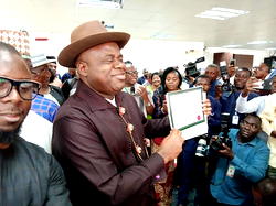 UPDATED: INEC declares PDP candidate, Diri, winner of Bayelsa guber election