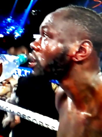 BREAKING: Tyson Fury knocks out Wilder in Round 7 (PHOTOS)